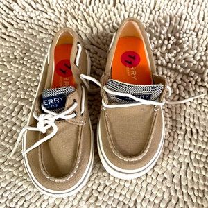 Brand new moccasins tan toddler boy
